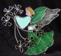 GUIDING SHAMROCK ANGEL VOTIVE